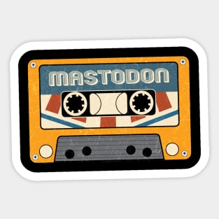 Cassette vintage Mastodon Sticker